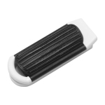 Brosse pliante de poche avec miroir tout-en-un BrushView couleur blanc troisième vue