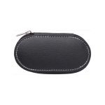 Set de manucure dans un coffret arrondi avec 5 accessoires Deluxe couleur noir deuxième vue