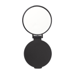 Miroir de poche publicitaire pas cher en plastique BasicStyle couleur noir première vue