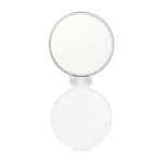Miroir de poche publicitaire pas cher en plastique BasicStyle couleur blanc première vue
