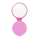 Miroir de poche publicitaire pas cher en plastique BasicStyle couleur rose première vue