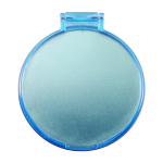 Miroir de poche publicitaire pas cher en plastique BasicStyle couleur bleu ciel deuxième vue