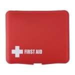 Trousse de secours en boîte en plastique rouge pour la publicité Basic couleur rouge première vue