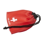 Trousse de secours avec fermeture à cordon et 10 accessoires Bag couleur rouge septième vue