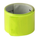 Bracelet réfléchissant en plastique néon à doublure intérieure douce couleur jaune première vue