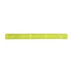 Bracelet réfléchissant en plastique néon à doublure intérieure douce couleur jaune deuxième vue