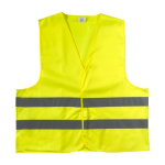 Gilet haute visibilité en polyester jaune ou orange, taille M couleur jaune fluorescent