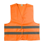 Gilet haute visibilité en polyester jaune ou orange, taille M couleur orange fluorescent