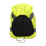 Housse de sac à dos en polyester 190T haute visibilité High Visibility couleur jaune fluorescent première vue