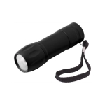 Lampe torche personnalisée avec dragonne Illuminate couleur noir quatrième vue