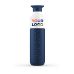 Gourde publicitaire isotherme éco avec gobelet 350 ml Dopper Insulated couleur bleu foncé deuxième vue