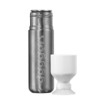Gourde sportive en métal éco avec gobelet 490 ml Dopper Steel couleur argenté deuxième vue