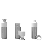 Gourde personnalisée polyvalente en aluminium 800 ml Dopper Steel couleur argenté deuxième vue