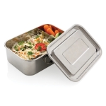 Lunch box en acier inoxydable recyclé 1L et fermeture à clip Recycled couleur argenté troisième vue