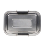 Lunch box en acier inoxydable recyclé 1L et fermeture à clip Recycled couleur argenté quatrième vue