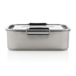 Lunch box en acier inoxydable recyclé 1L et fermeture à clip Recycled couleur argenté cinquième vue