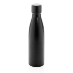 Élégante gourde métallique en acier recyclé 500 ml Lane Recycled couleur noir cinquième vue