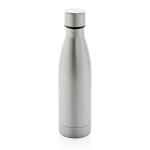 Élégante gourde métallique en acier recyclé 500 ml Lane Recycled couleur gris cinquième vue