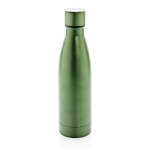 Élégante gourde métallique en acier recyclé 500 ml Lane Recycled couleur vert foncé cinquième vue