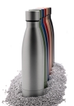 Élégante gourde métallique en acier recyclé 500 ml Lane Recycled couleur vert foncé vue d'ambiance