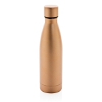 Élégante gourde métallique en acier recyclé 500 ml Lane Recycled couleur doré cinquième vue