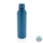 Gourde publicitaire hermique en acier recyclé 500 ml Nomad Recycled couleur bleu