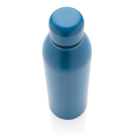 Gourde publicitaire hermique en acier recyclé 500 ml Nomad Recycled couleur bleu troisième vue