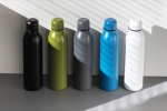 Gourde publicitaire hermique en acier recyclé 500 ml Nomad Recycled couleur bleu vue avec boîte