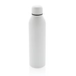 Gourde publicitaire hermique en acier recyclé 500 ml Nomad Recycled couleur blanc cinquième vue