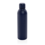 Gourde publicitaire hermique en acier recyclé 500 ml Nomad Recycled couleur bleu marine