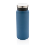 Gourde en acier recyclé avec bouchon original 600 ml Land Recycled couleur bleu cinquième vue