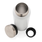 Gourde en acier recyclé avec bouchon original 600 ml Land Recycled couleur blanc quatrième vue