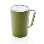Tasse isotherme en acier recyclé avec anse 420ml Premium Recycled couleur vert militaire septième vue