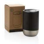 Thermos en acier avec couvercle anti-goutte 360 ml Inspire Recycled couleur noir vue avec boîte