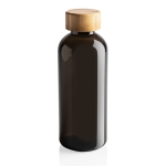 Gourde plastique recyclé et capuchon bambou 660 ml Evolution Recycled couleur noir cinquième vue