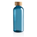 Gourde plastique recyclé et capuchon bambou 660 ml Evolution Recycled couleur bleu deuxième vue