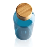 Gourde plastique recyclé et capuchon bambou 660 ml Evolution Recycled couleur bleu troisième vue