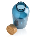 Gourde plastique recyclé et capuchon bambou 660 ml Evolution Recycled couleur bleu quatrième vue