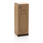 Gourde plastique recyclé et capuchon bambou 660 ml Evolution Recycled couleur bleu deuxième vue avec boîte