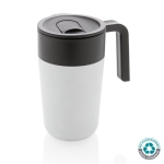 Tasse en plastique recyclé et métal 480ml Vogue Recycled couleur blanc