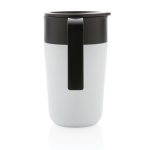 Tasse en plastique recyclé et métal 480ml Vogue Recycled couleur blanc troisième vue