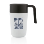 Tasse en plastique recyclé et métal 480ml Vogue Recycled couleur blanc