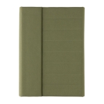 Conférencier corporatif élégant recyclé avec carnet A5 Magnet RPET couleur vert militaire deuxième vue