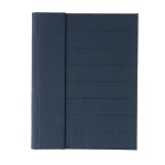 Portfolio recyclé avec grand carnet et fermeture magnétique A4 Magnet couleur bleu marine deuxième vue