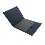 Portfolio recyclé avec grand carnet et fermeture magnétique A4 Magnet couleur bleu marine cinquième vue