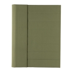 Portfolio recyclé avec grand carnet et fermeture magnétique A4 Magnet couleur vert militaire deuxième vue