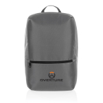 Sac à dos de haute qualité pour ordinateurs de 15,6´´ Antivol Impact couleur gris foncé vue avec logo