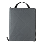 Couverture pliable pour pique-nique de haute qualité Padded RPET couleur gris foncé deuxième vue