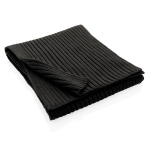 Écharpe fabriquée en matériau durable en tricot Impact Polylana couleur noir quatrième vue