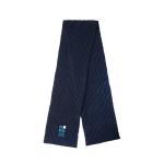 Écharpe fabriquée en matériau durable en tricot Impact Polylana couleur gris avec zone d'impression
